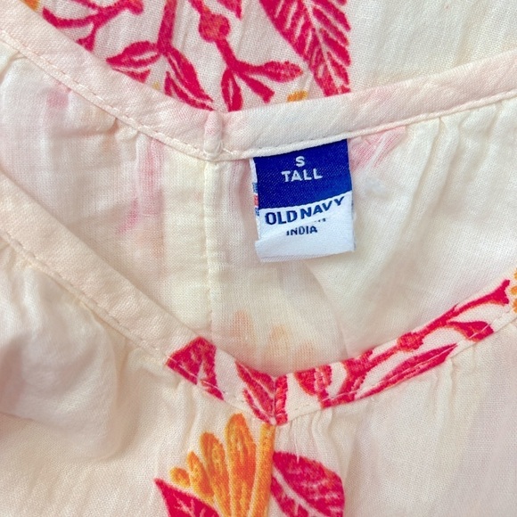 Old Navy Sleeveless Tie-Shoulder All-Day Maxi Swing Dress Size Small/Tall - Picture 4 of 11